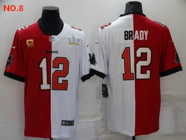 Men's Tampa Bay Buccaneers #12 Tom Brady Jesey NO.8;